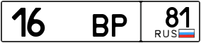 Trailer License Plate
